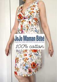 Jojo Mamam Bébé bawełniana ciążowa sukienka w kwia