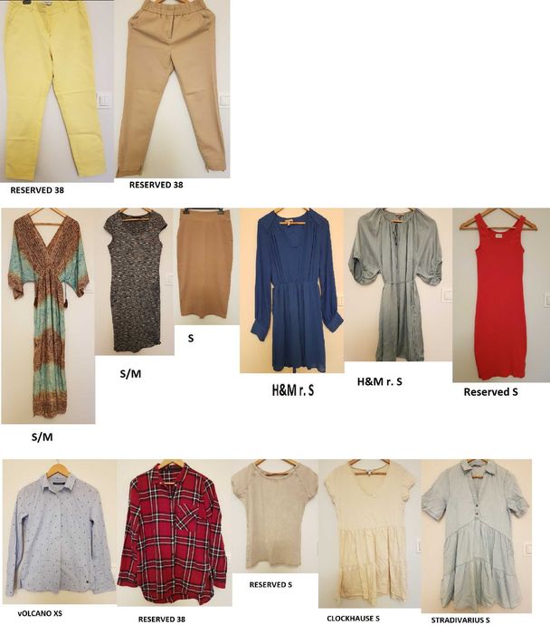 MEGA Paczka ubrań 13szt rozmiar S i M (Reserved, H&M, Medicine)