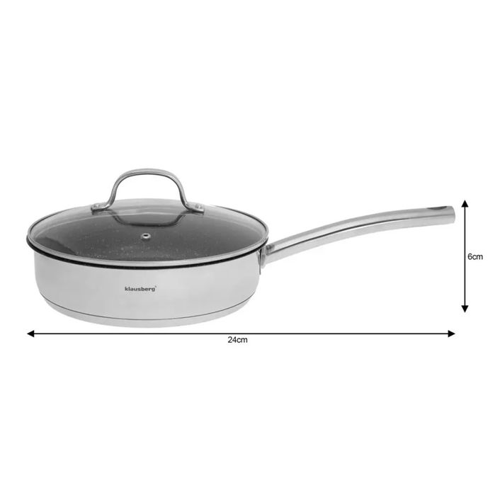 Zestaw Garnków 9 Elem.klausberg Kb-7215 Stal 18/10