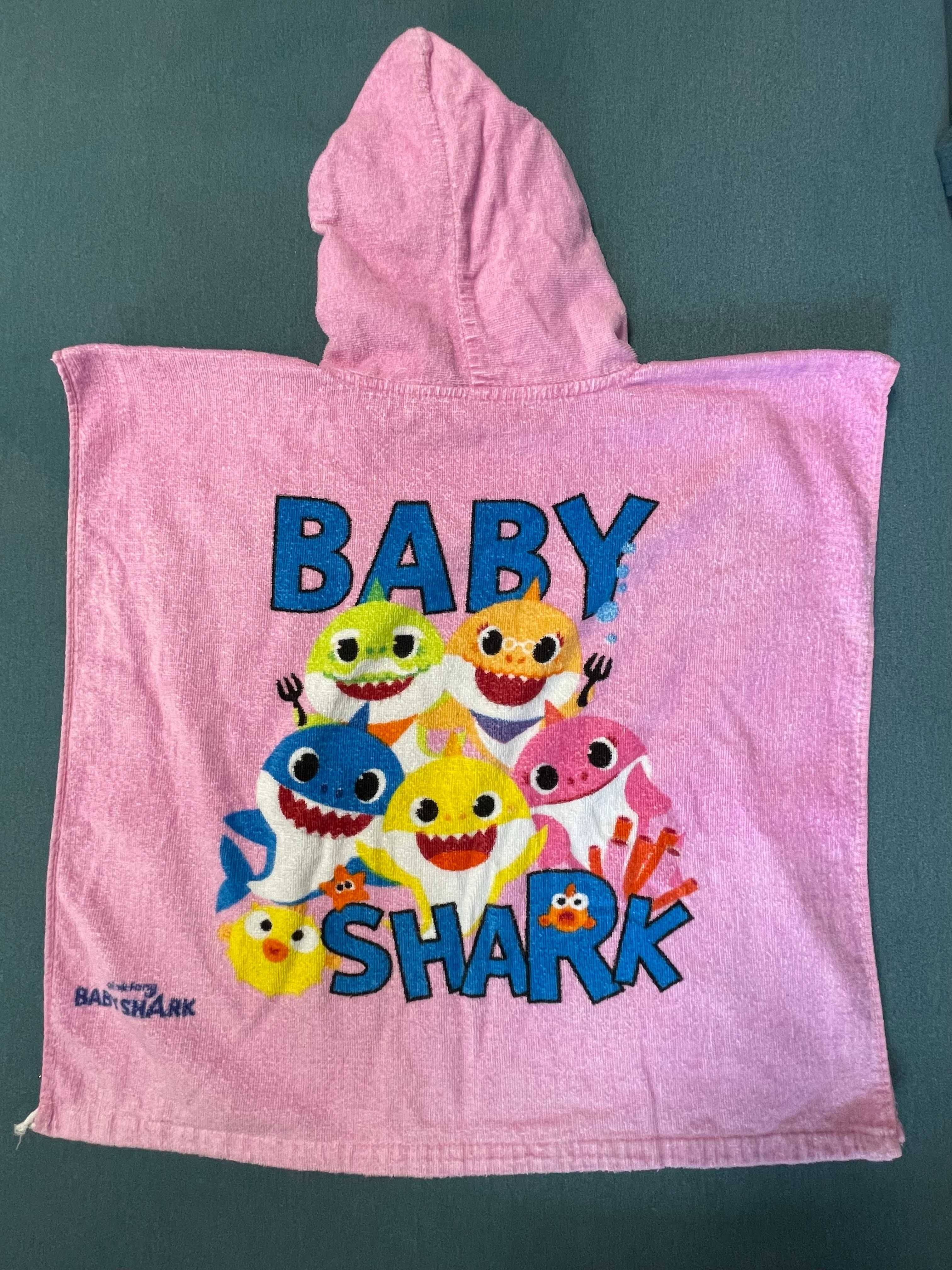 Детское Пончо Beby Shark, 2-4+