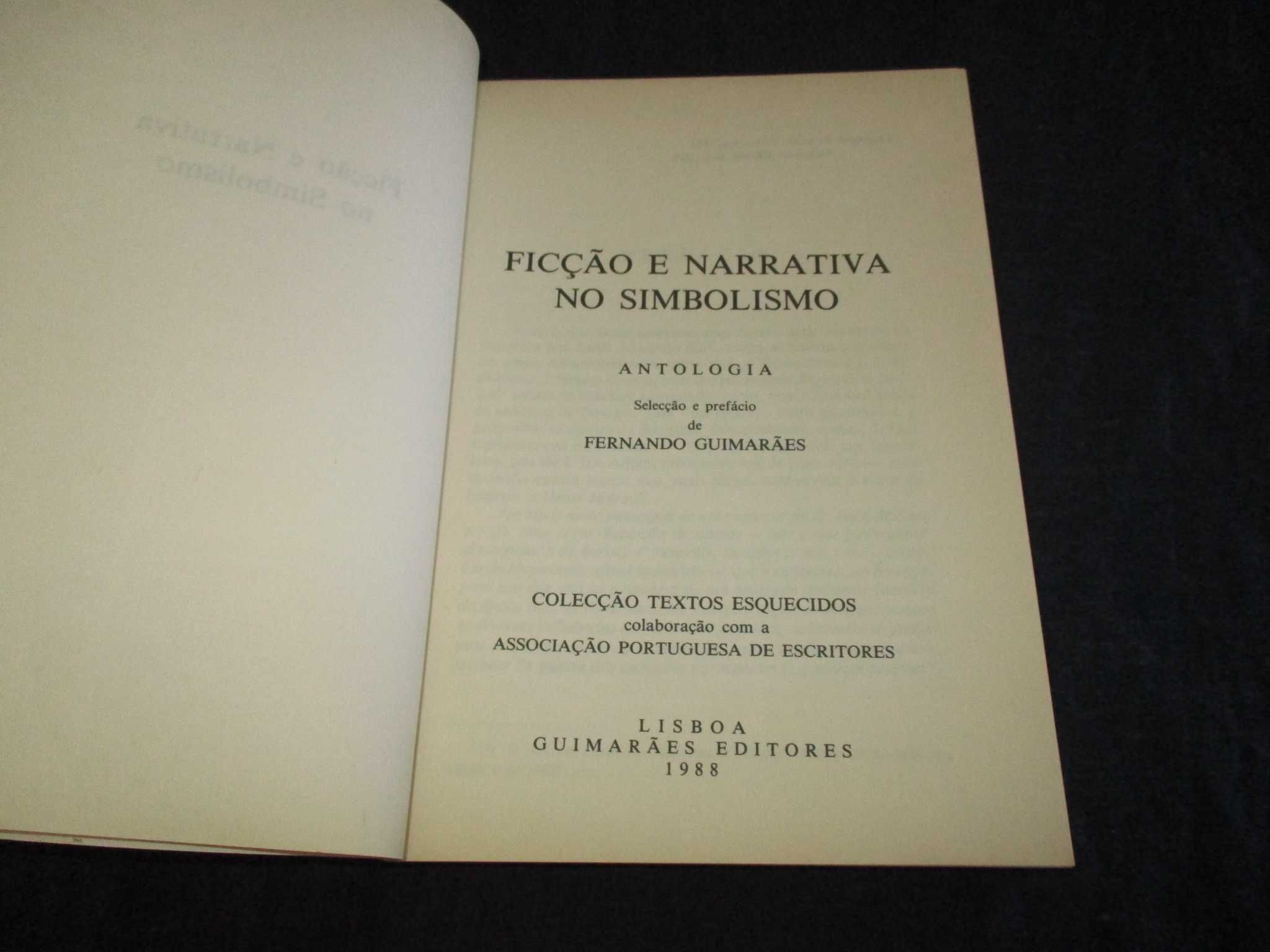 Livro Ficção e Narrativa no Simbolismo Antologia