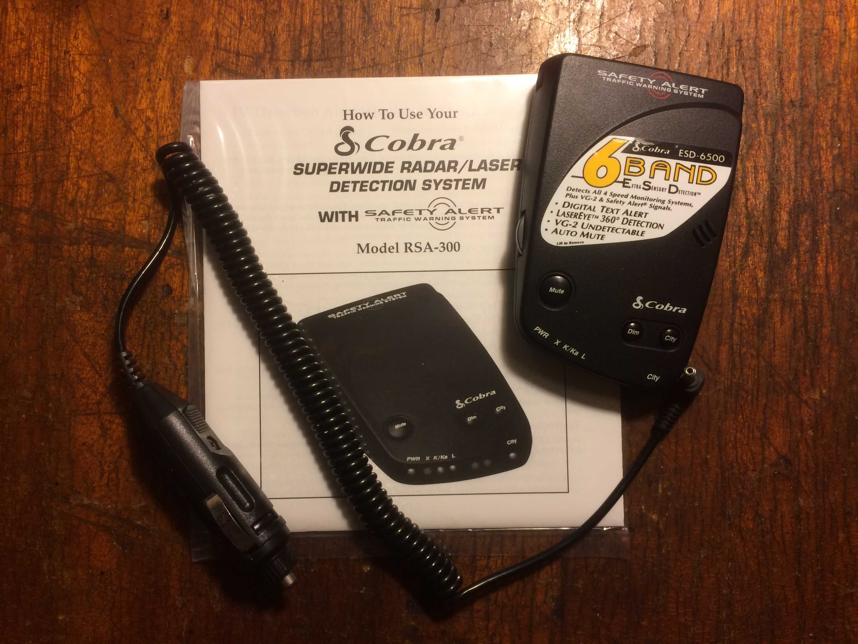 Лазерные радар-детекторы Cobra ESD-6500, Cobra RSA-300 Новые