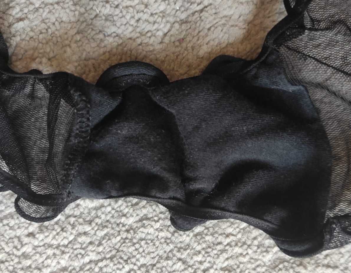 komplet damski top i szorty, satyna plus tiul Vanilla rozm. M