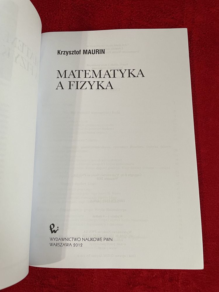 Matematyka a Fizyka - PWN  Krzysztof Maurin