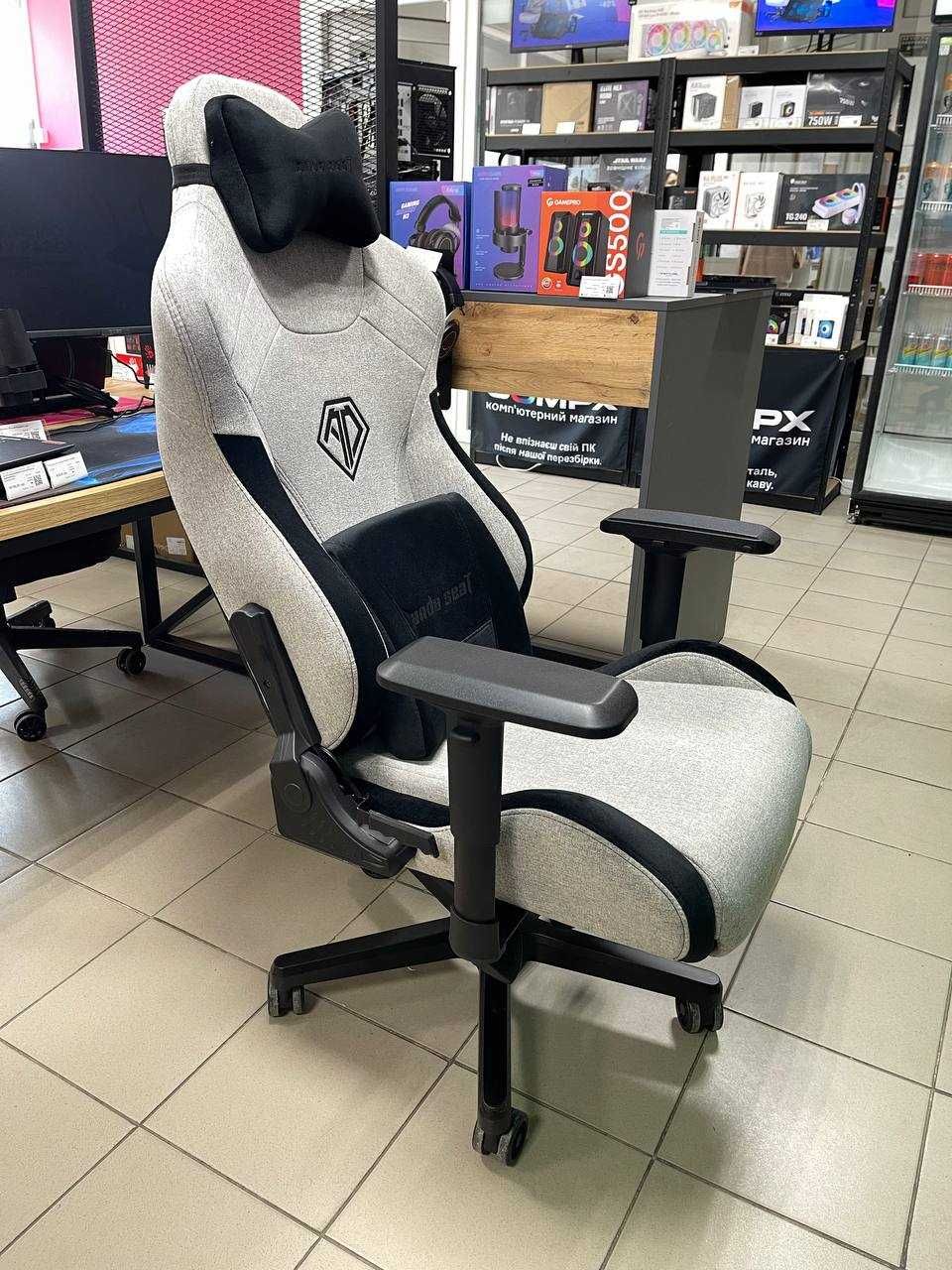 Крісло ігрове Anda Seat T-Pro 2 Grey/Black Size XL