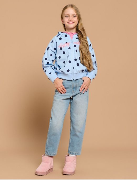 Jeansy niebieskie 134