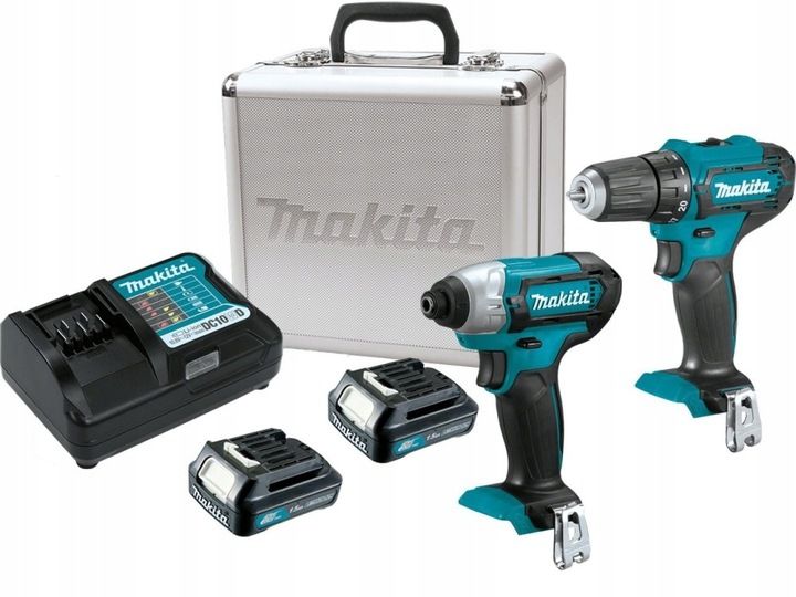 Zestaw Elektronarzędzi 12v Combo Makita Clx224x Wkrętarka Zakrętarka