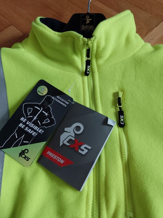 Kurtka fleece odblaskowa robocza Preston M z podszewką NOWA