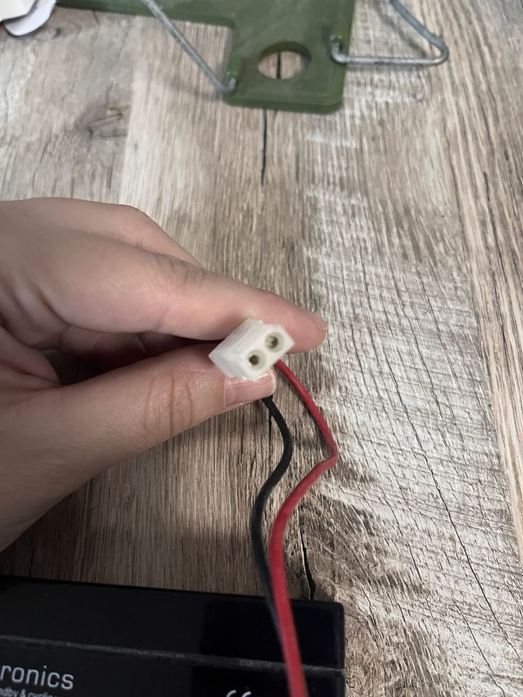 Аккумулятор с проводами и разъёмом Akk tronics P1208 (12V 0.8Ah/20Hr)