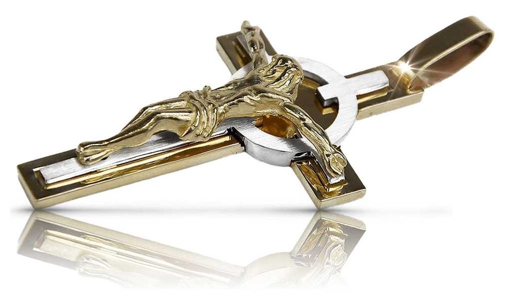 Złoty krzyżyk Katolicki 14k 585 zawieszka ctc089yw Wrocław biżuteria