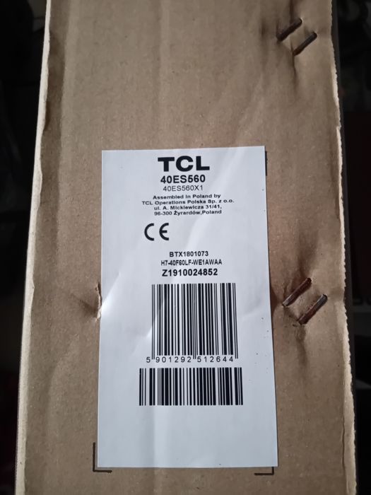 TV TCL 40'' ES560 series para peças