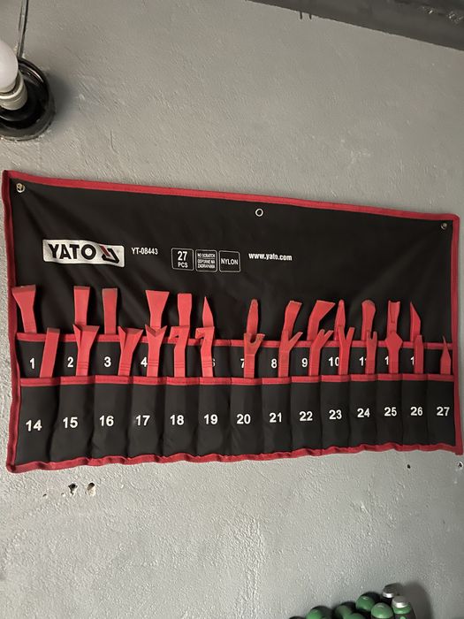 Знімачі кліпс та пістонів 27 предметів YATO