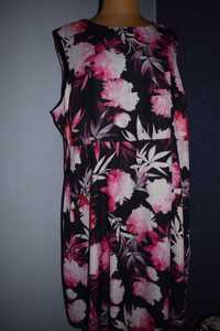 Evans Piękna sukienka letnia prawie nowa w kwiaty_50