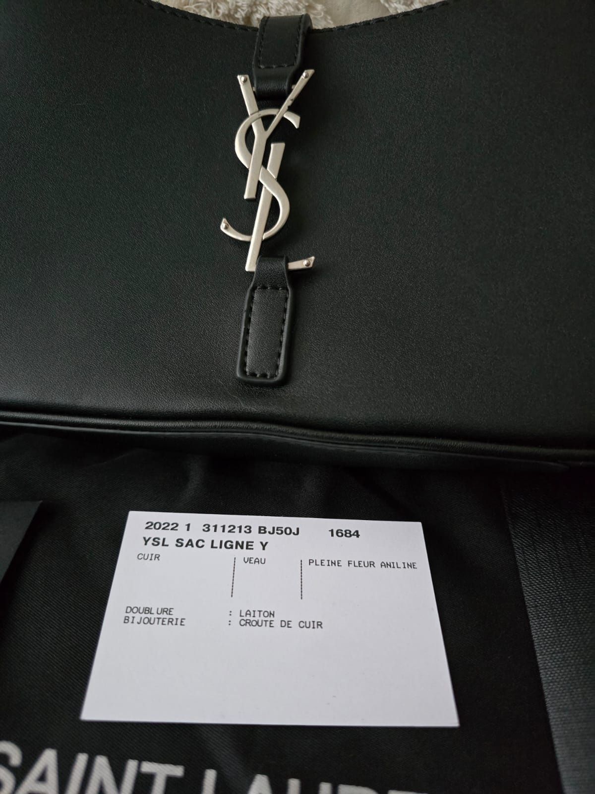 Mala YSL preta genuína