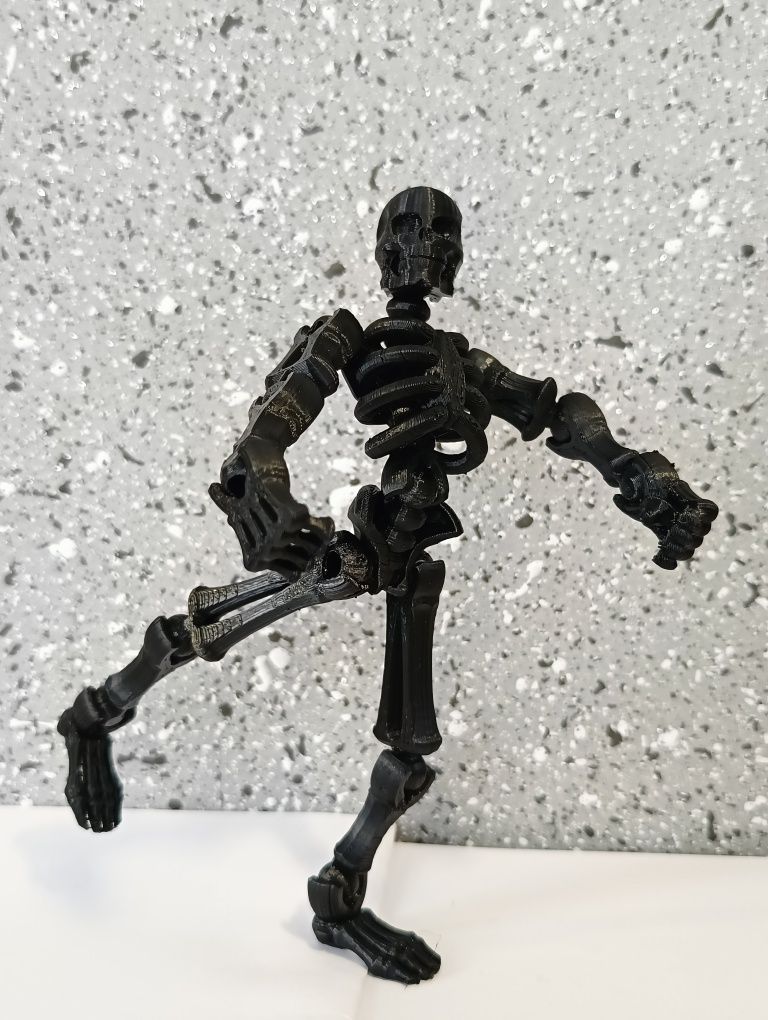 Szkielet Skeleton Fluorescencyjny Zabawka Figurka Druk 3D