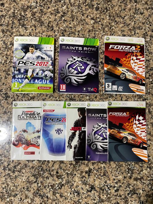 Lote 5x Manuais e 3x Capas - Xbox 360 [Envio grátis]