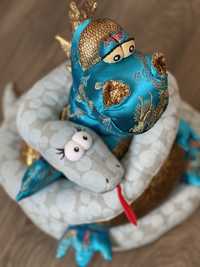 Лот коллекционных мягких игрушек, символов года (дракон, змея)