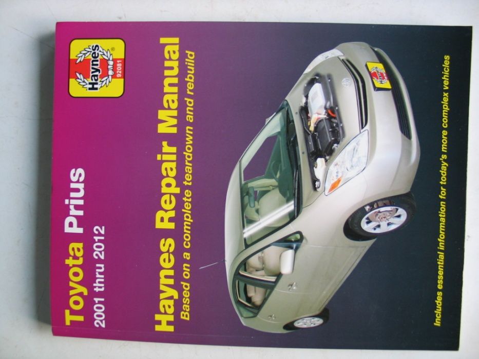 Książka serwisowa Toyota Prius manual