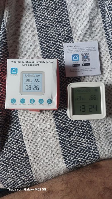 Sensor temperatura e humidade  ecrã