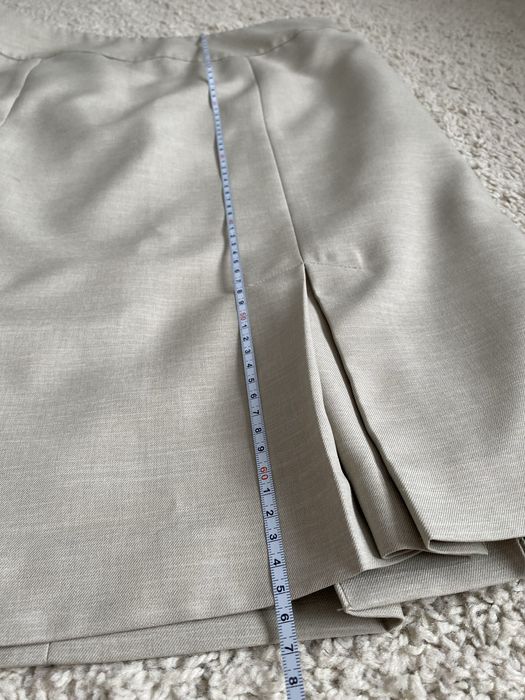 Szara zielone spódnica midi do kolan tulipan litera A slegancka XL 42