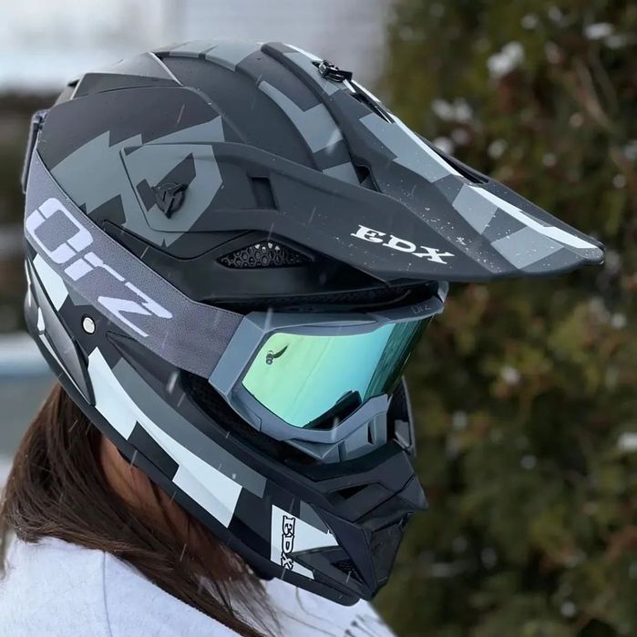 Шлем кроссовый FOX, мотошолом, шлем на мотоцикл ендуро exdrive