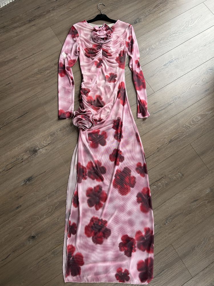 Lumina sukienka maxi w róże magda butrym S/M nowa