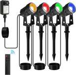 Oświetlenie ogrodowe RGB zasilane z sieci  LED RGBWW 24W +pilot 8szt