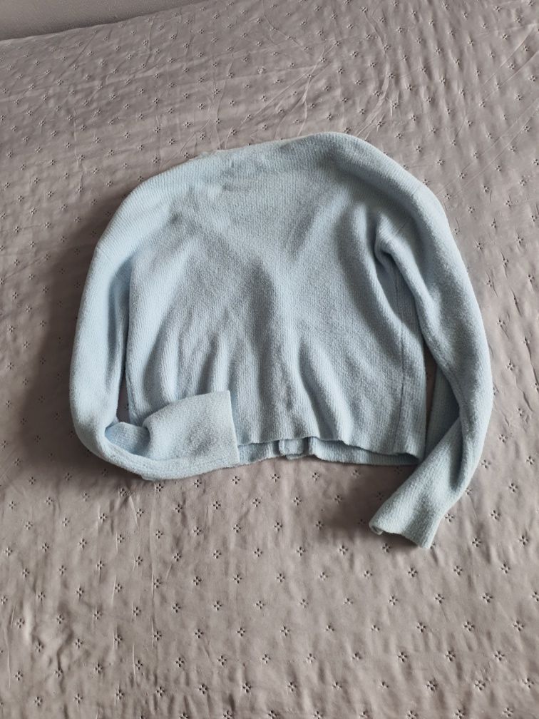 Sweter sweterek na guziki baby blue błękit