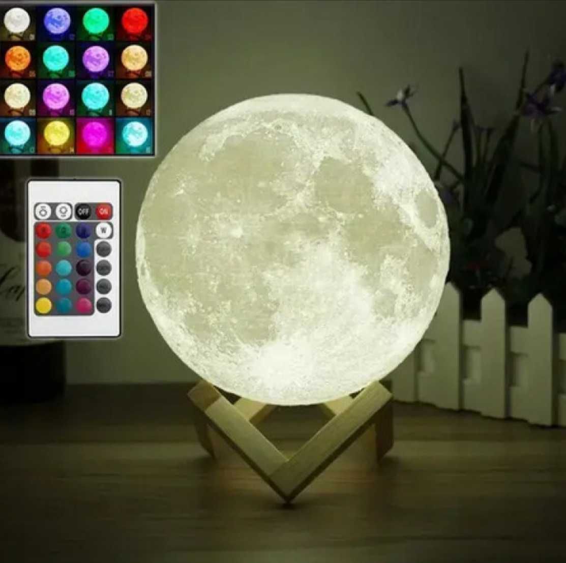 Ночник 3D moon light с пультом