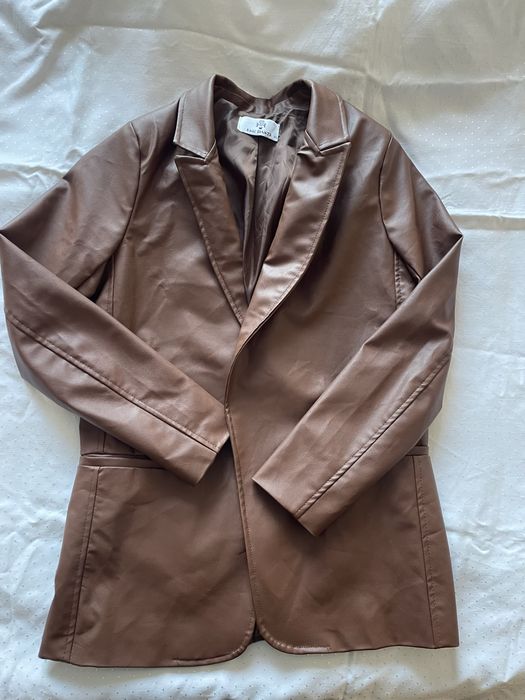 Піджак блейзер шкіряний жіночий