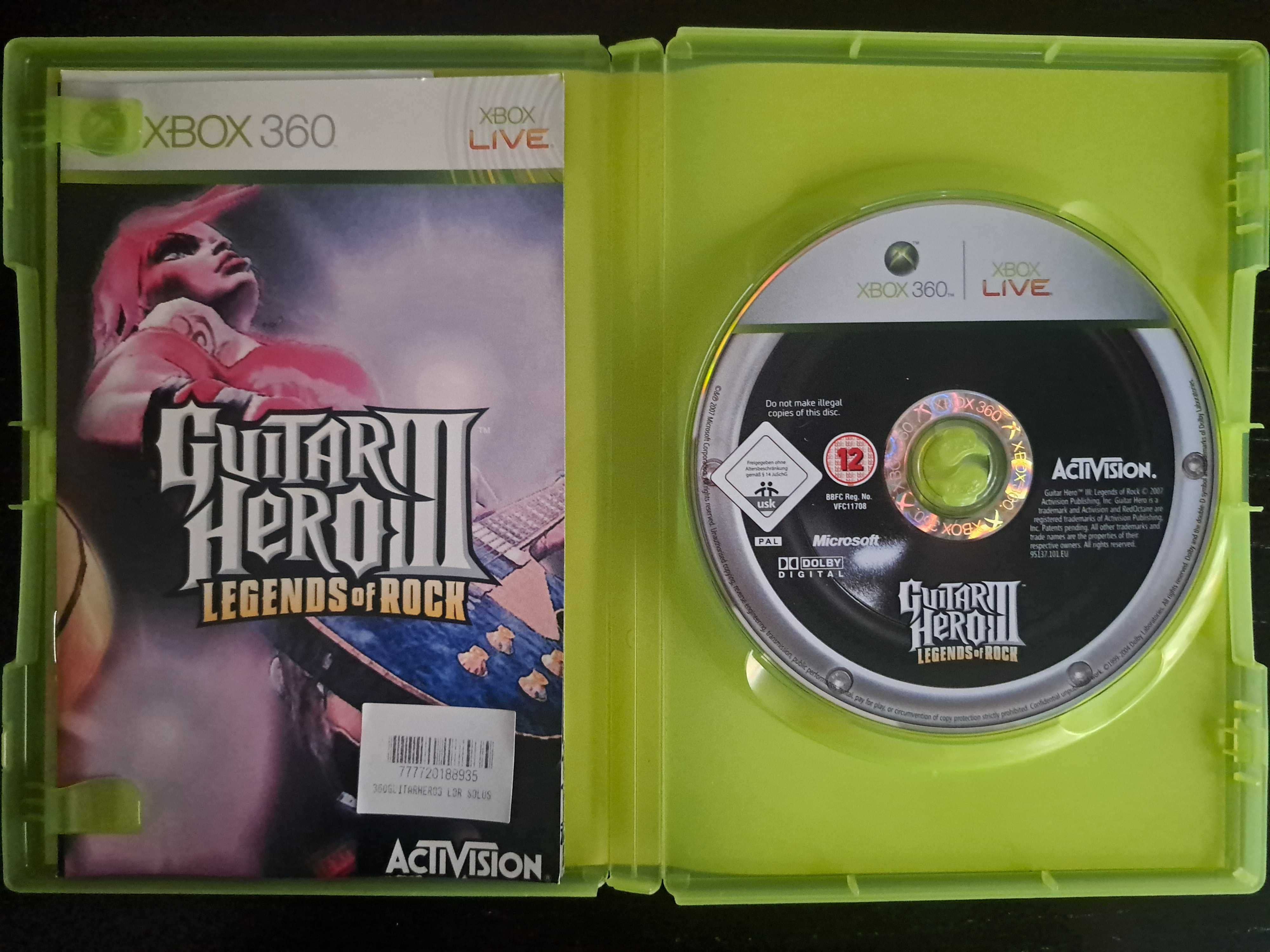 Jogo XBOX 360 - 'Guitar Hero 3 Legends Of Rock'