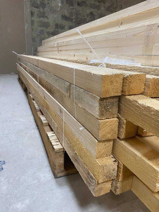 Брус, рейка, струганий та не струганий