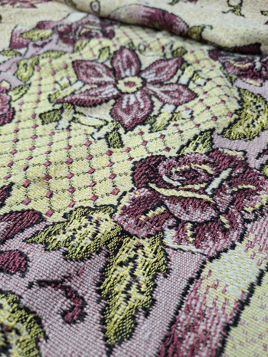 stary żakardowy kilim narzuta kapa