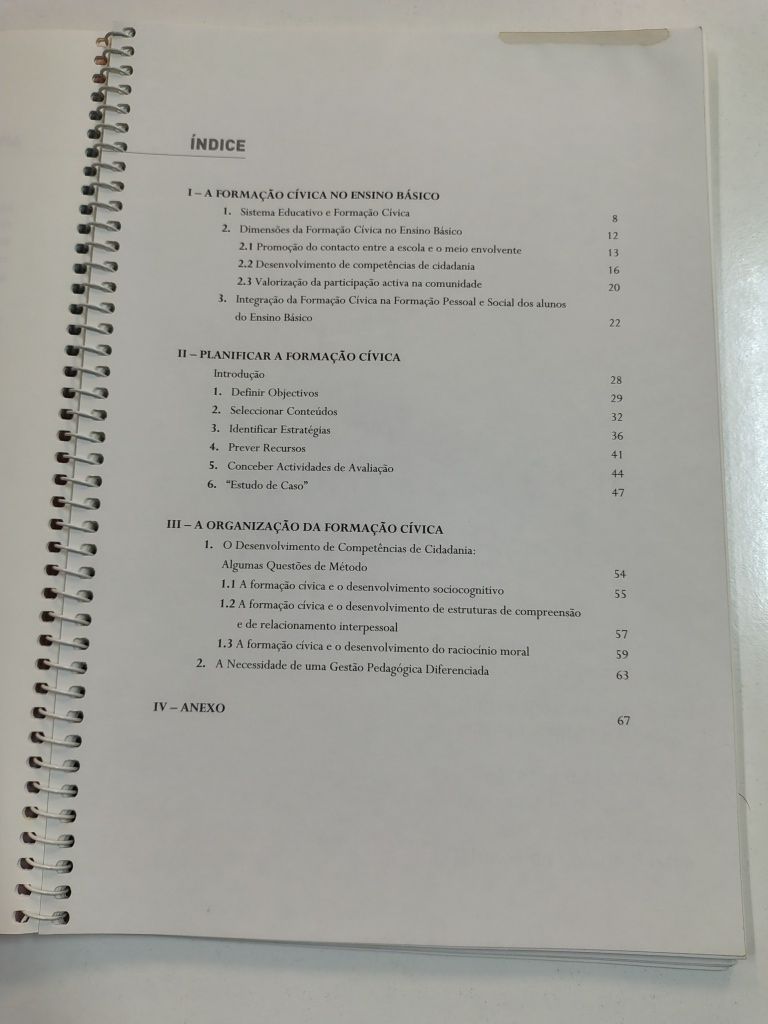mação Cívica: Guia de Orientação para o ensino básico