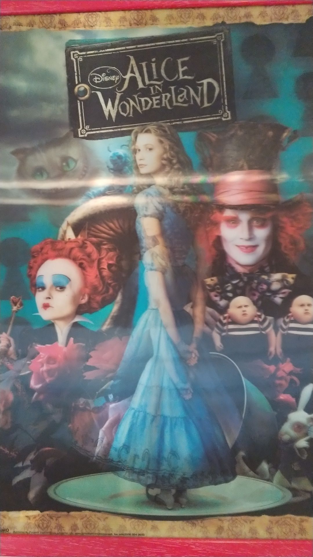 Alice in wonderland do filme Tim burton Poster