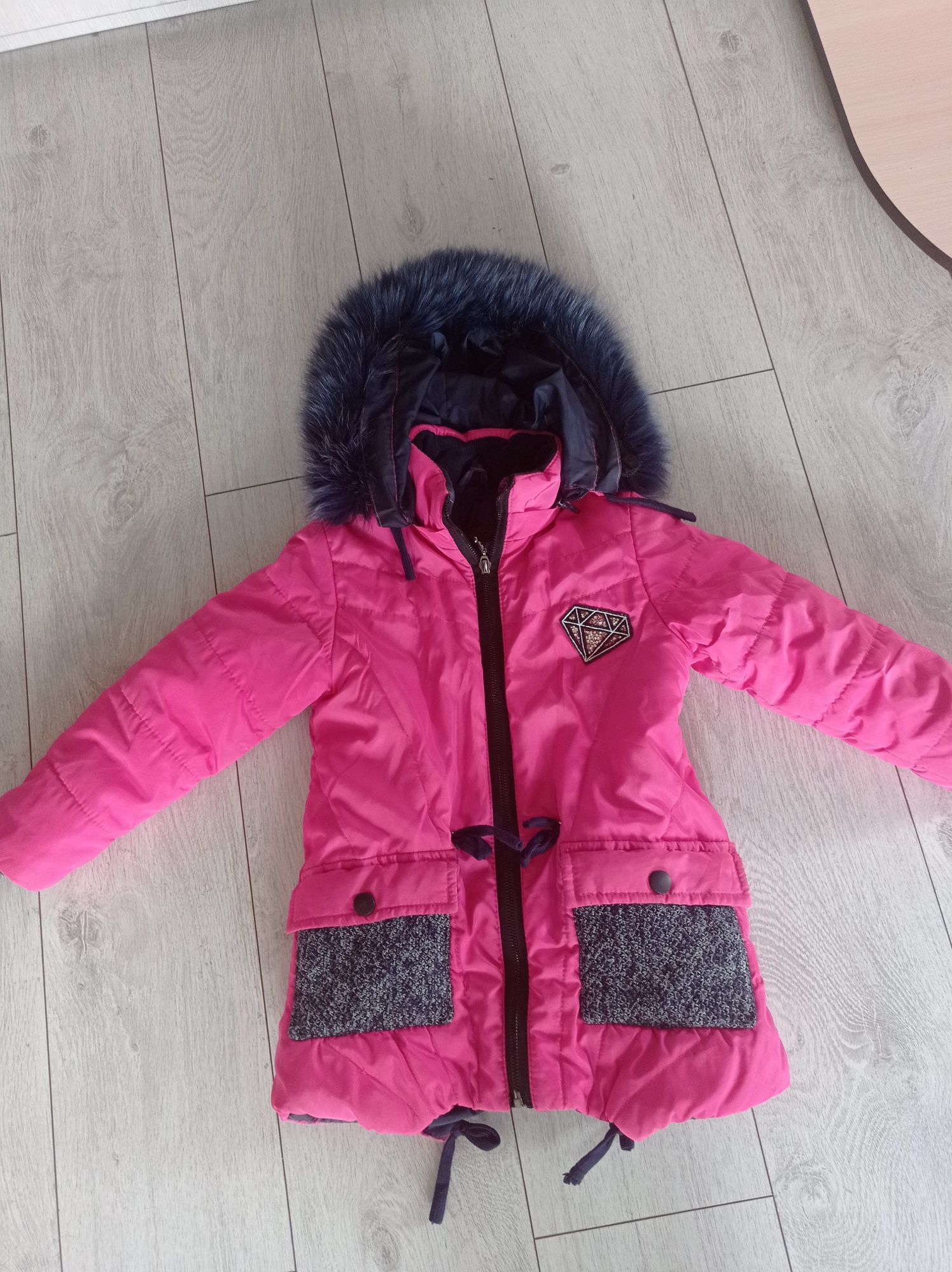 Курточка-пальтечко зимня для дівчинки