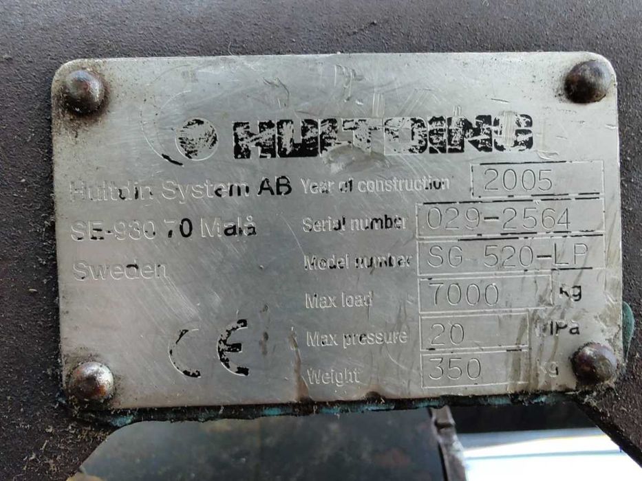 Koparko-ładowarka Mecalac 12 MXT chwytak do tej koparki lub innych