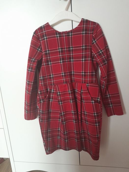 Sukienka w kratę H&M 110/116