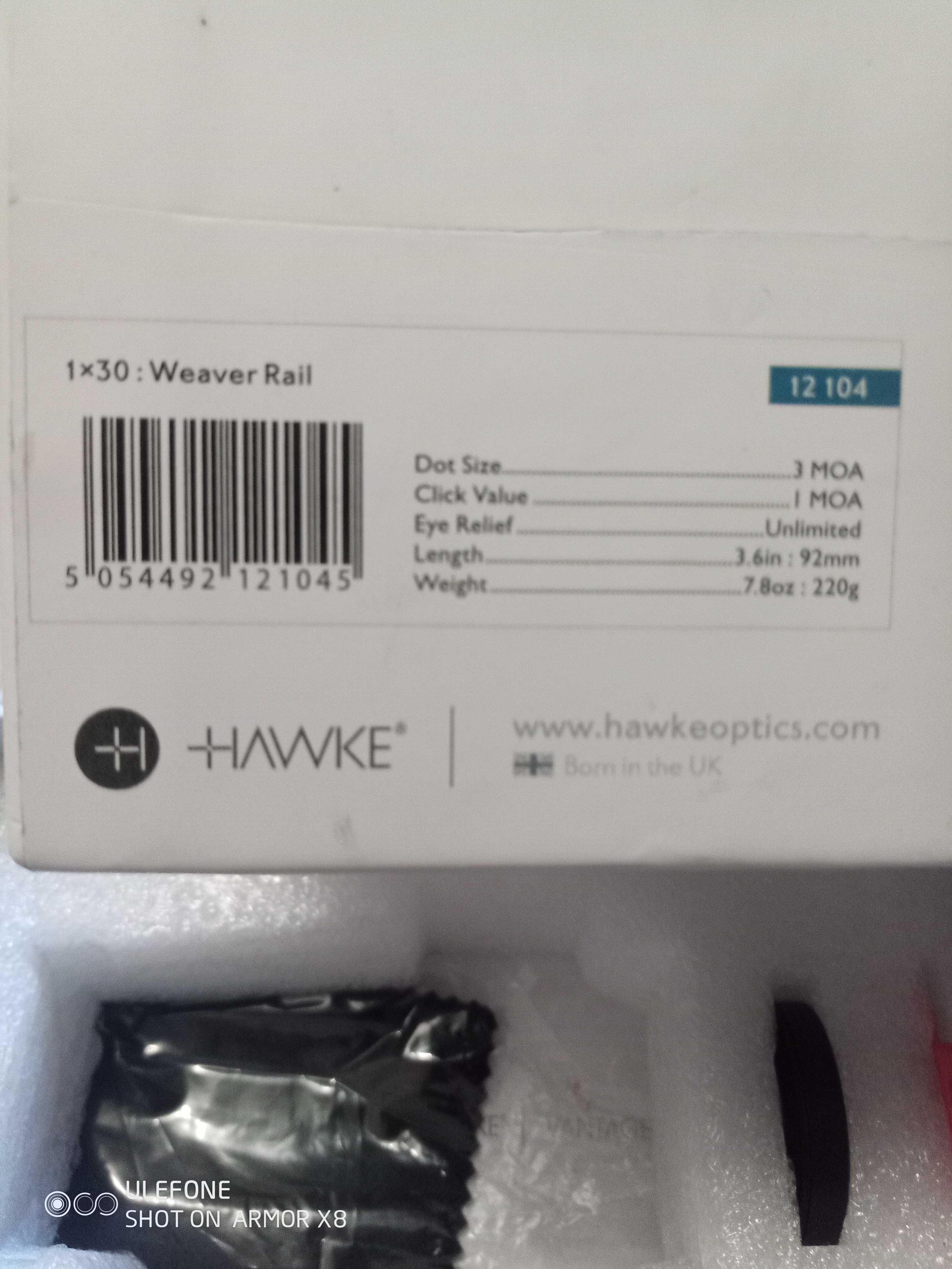 Коллиматор Hawke 30 + Боковой кронштейн на АК,АКМ,AKC с двумя планками