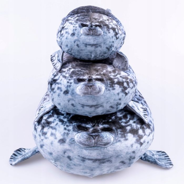 Foka Poduszka Pluszak Pluszowa Maskotka 60 Cm