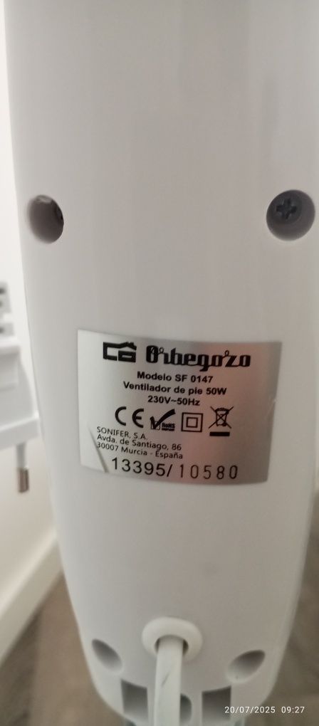 Ventoinha de pé 50W - Mação/Abrantes