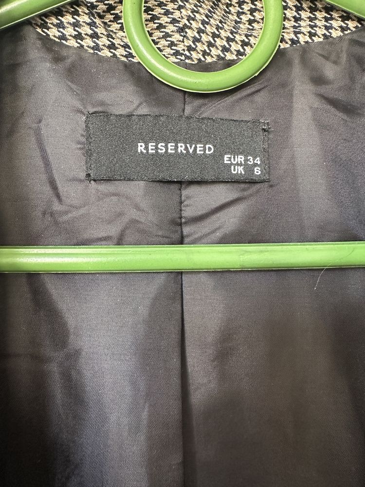Піджак жакет жіночий гусяча лапка розмір ХС, Резерв, бренд Reserved
