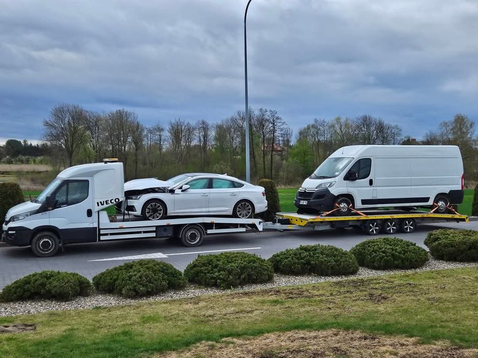 Laweta Pomoc Drogowa Transport Holowanie Ciągniki Maszyny rolnicze 15t