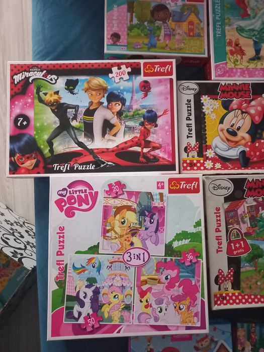 Puzzle zestaw puzzli postacie z bajek