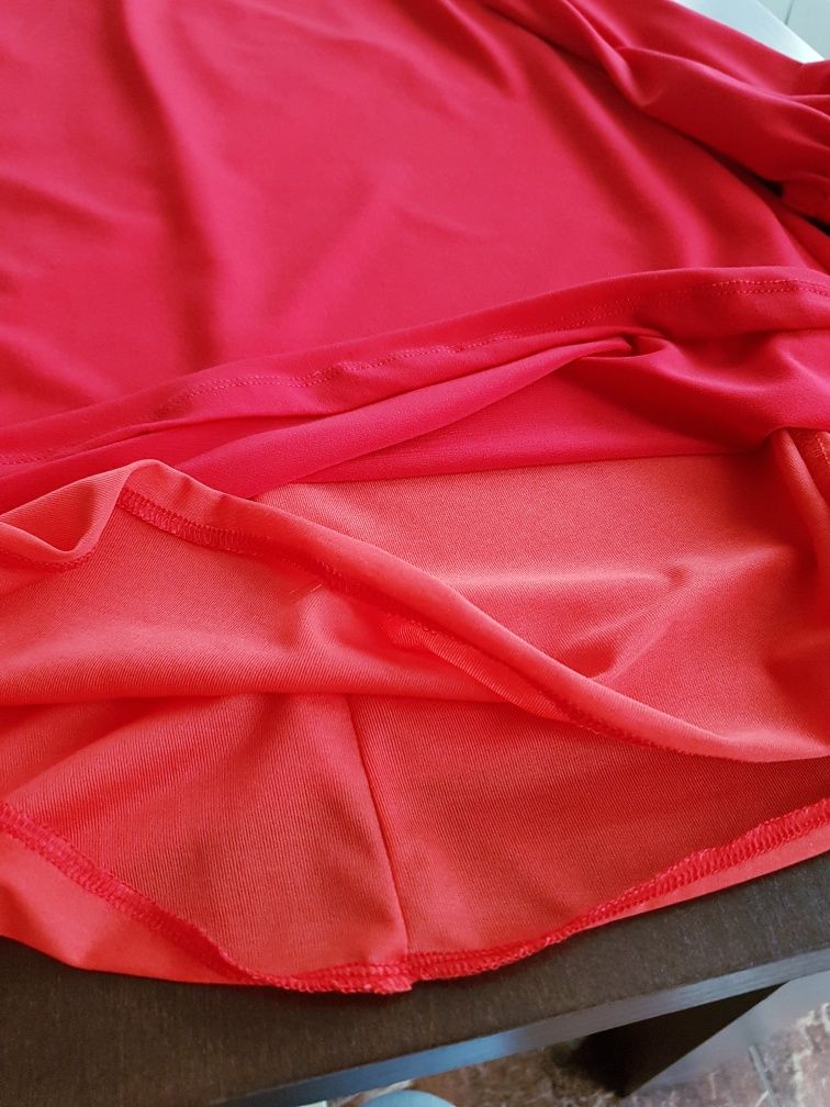 Stan idealny, śliczna czerwona sukienka, tunika roz. M