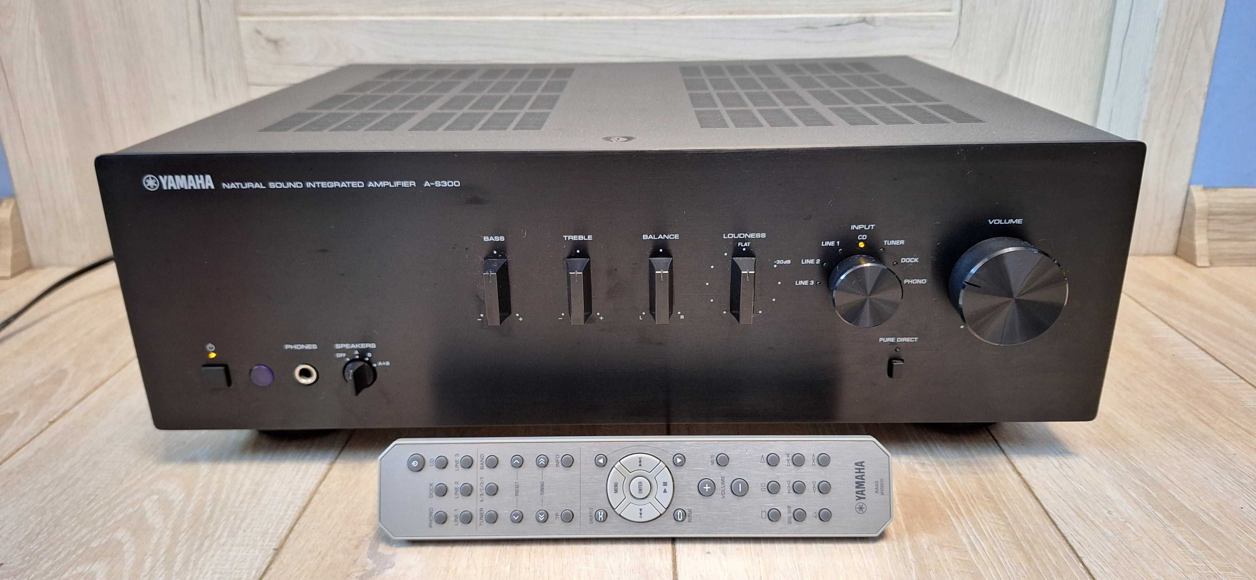 Wzmacniacz YAMAHA A-S300 + Oryginalny PILOT ! 100% Sprawna ! BDB