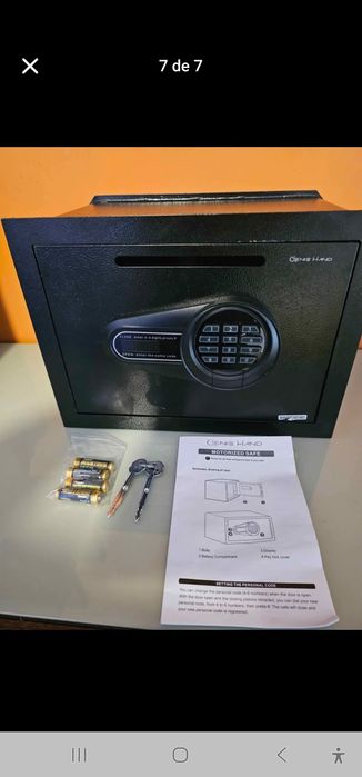 Genie Hand | Depósito de Parede Motorizado Seguro Pequeno com Código d