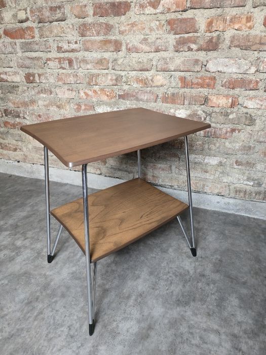 Stolik/konsolka vintage Bauhaus Loft po renowacji