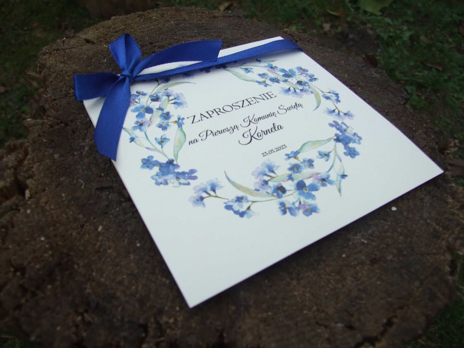 Zaproszenie Komunia Święta 2025