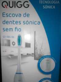 Escova de Dentes Eléctrica Sónica Branca • Quigg • NOVA • SELADA!